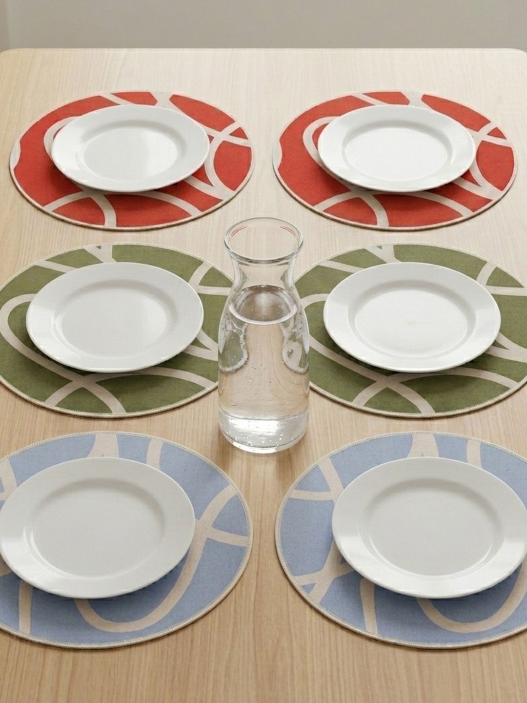 Bottega Pereira 6Pcs Assorted Printed Cotton Table Placemat-image-34