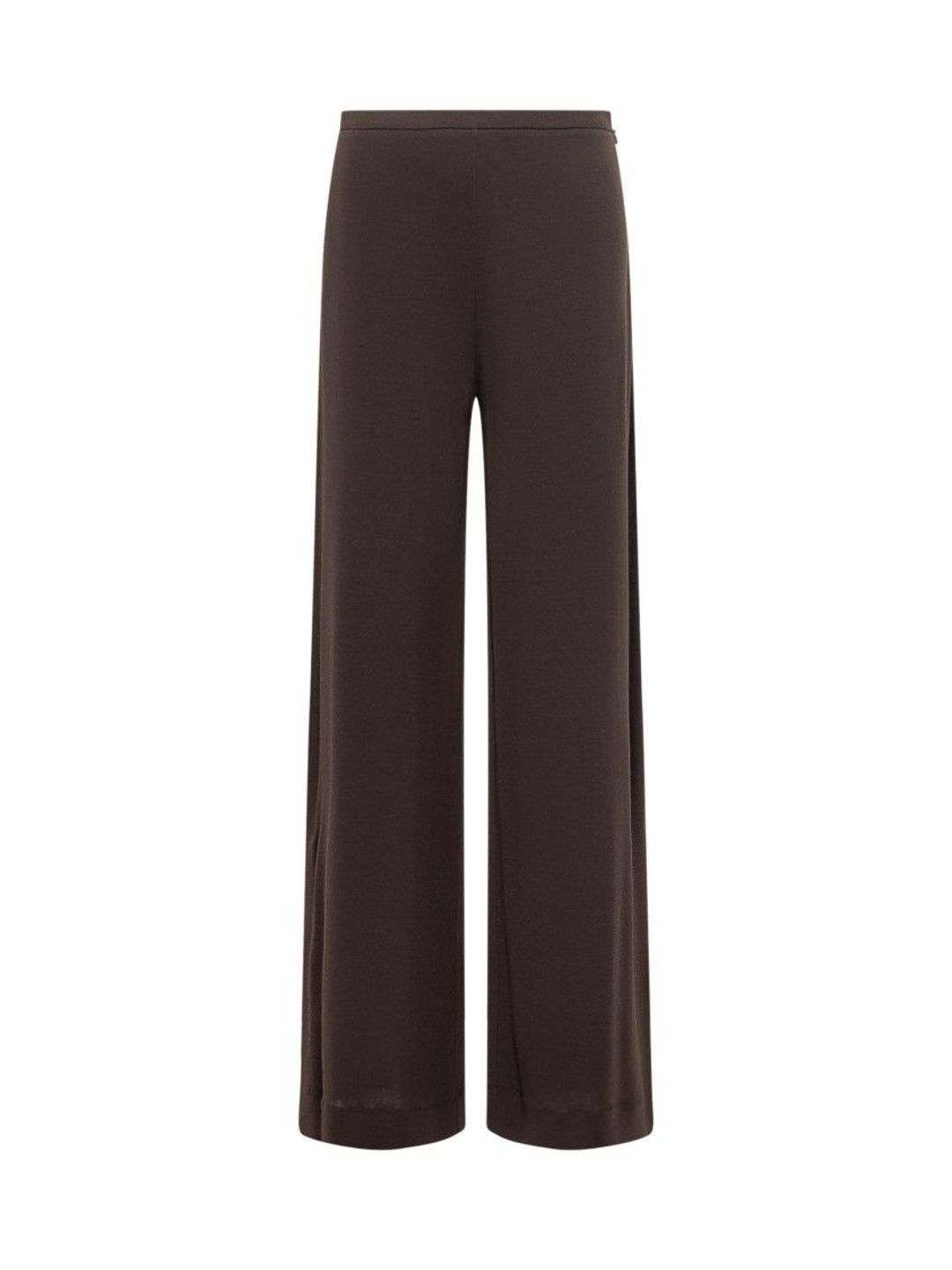 Alberta Ferretti Brown Relaxed Flat Front Pants-picture-34