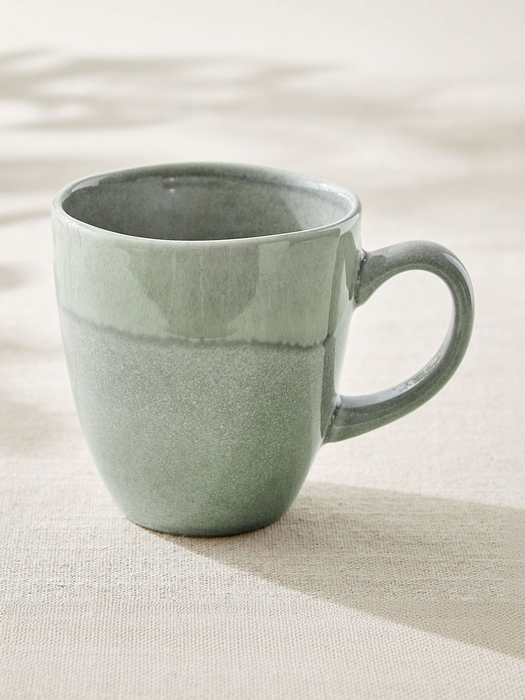 Home Centre Green Crafted Ceramics Textured Stoneware Glossy Mugs Set of Cups and Mugs-picture-27