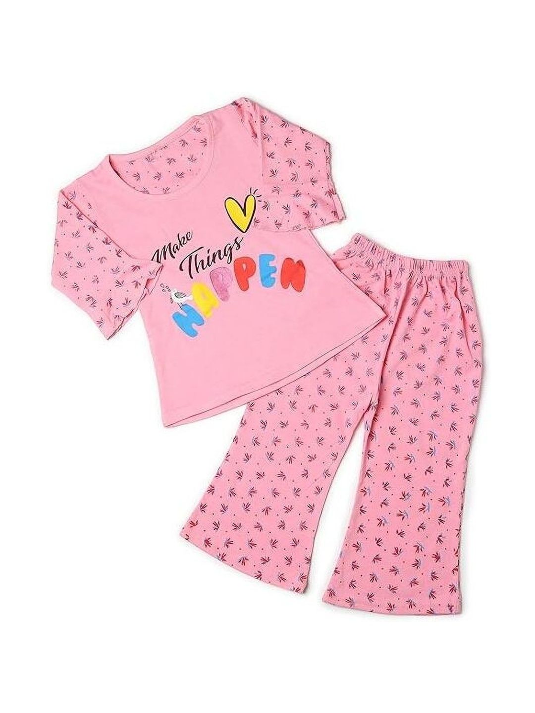 BORNLOV Unisex Kids Printed Three-Quarter Sleeves Nightdress-image-10