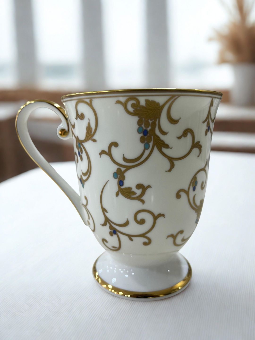 SHOKKI DECOR Printed Floral Bone China Glossy Cups and Mugs Set of-image-46
