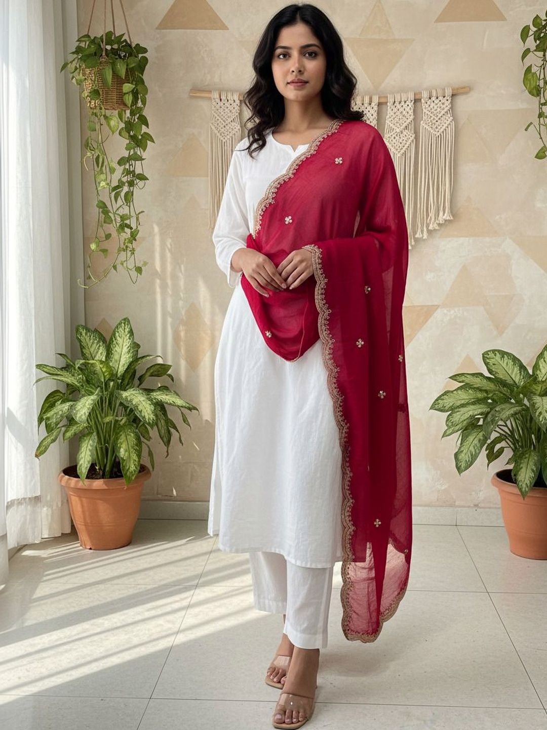 Komurr Ethnic Motifs Embroidered Dupatta with Zari-picture-56