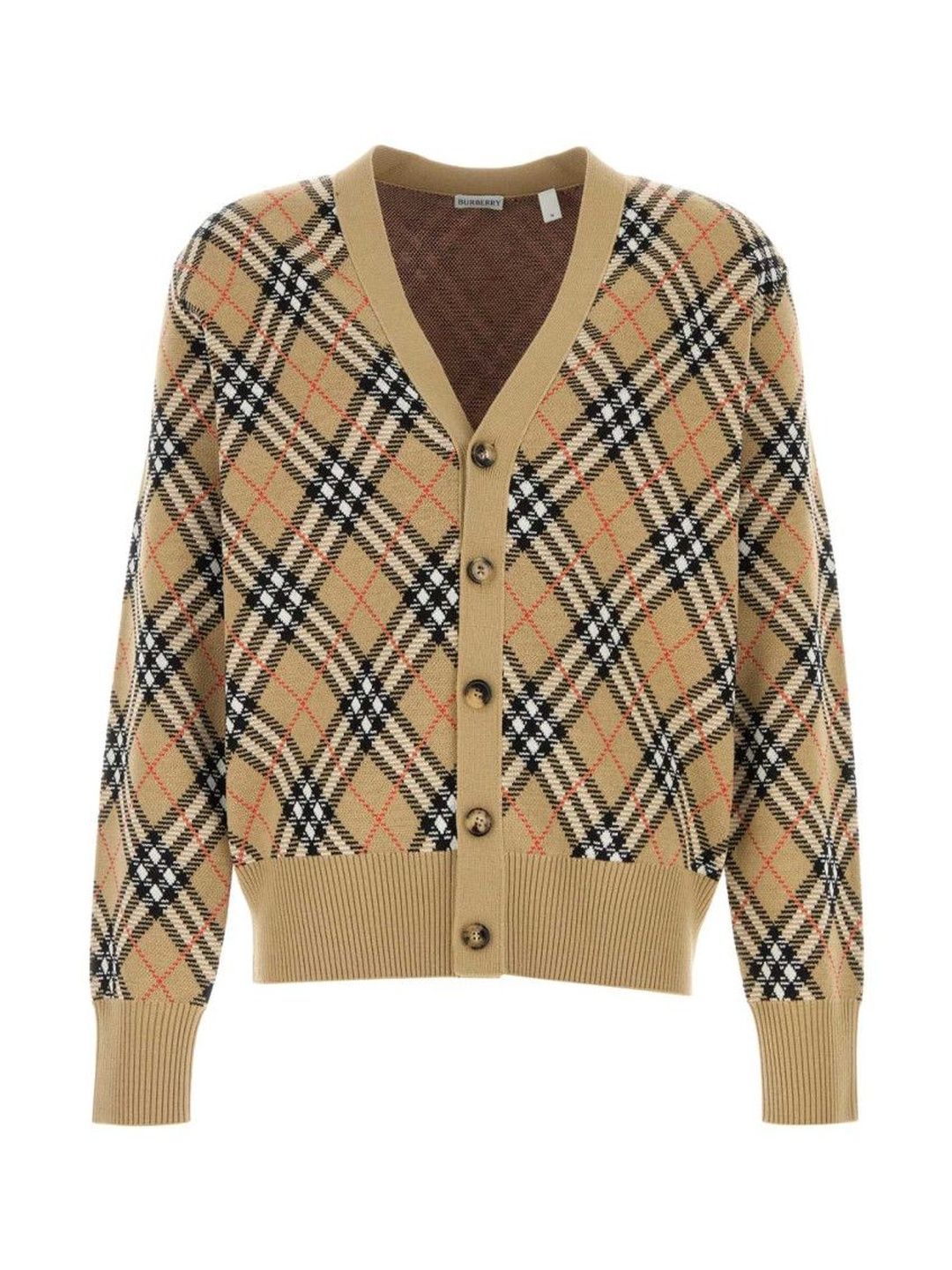 burberry Beige Embroidered Wool Blend Cardigan-picture-57