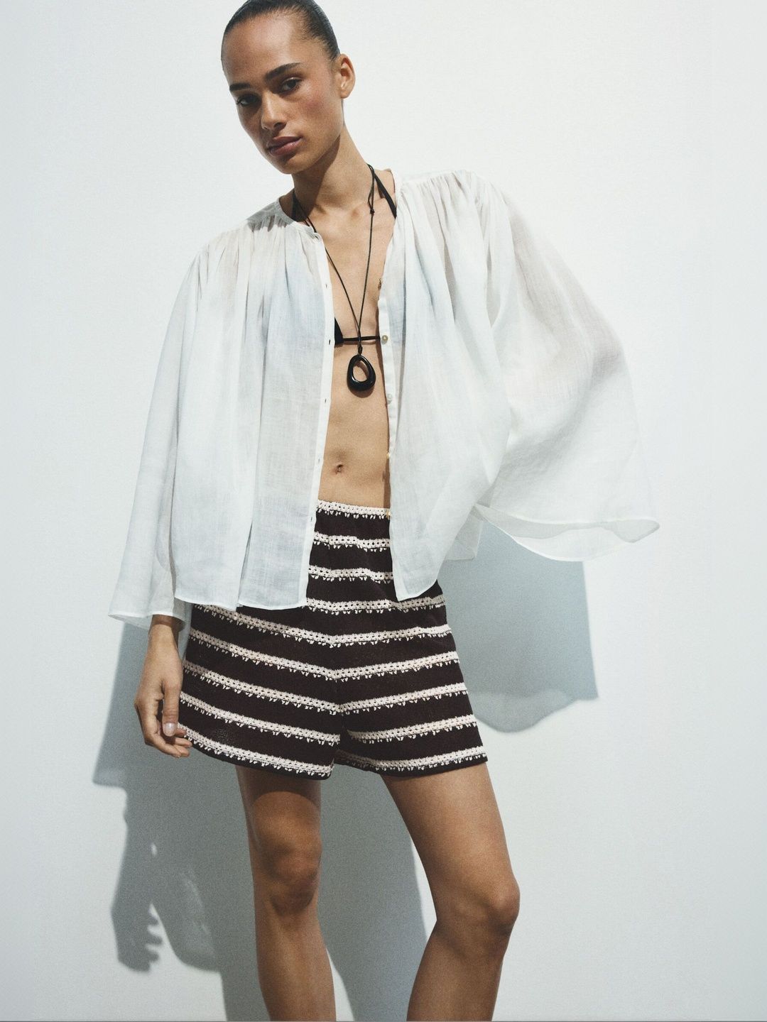 H&M Knitted Pull-on Shorts-picture-26