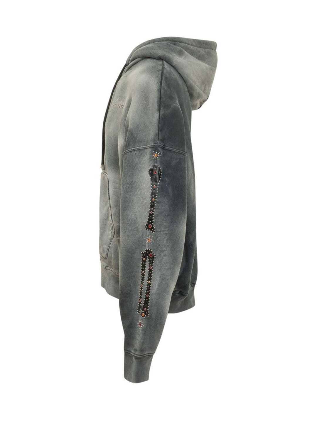 amiri Grey Logo Hood Sweatshirt-picture-16