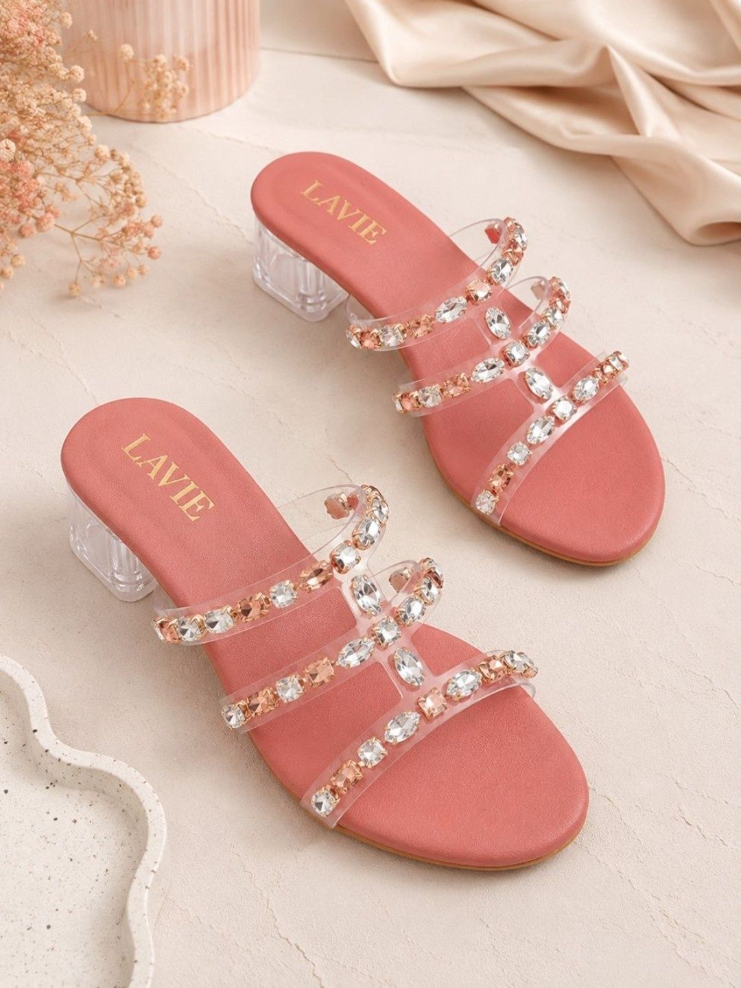 Lavie Embellished Party Block Mules-picture-39