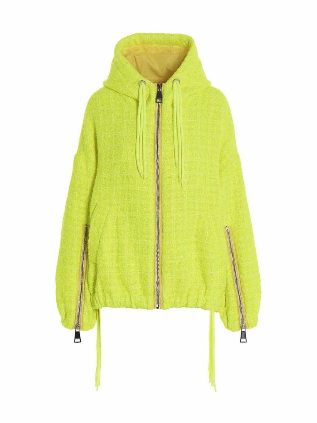 Khrisjoy Women Fluorescent Green Polyester Jackets-image-1