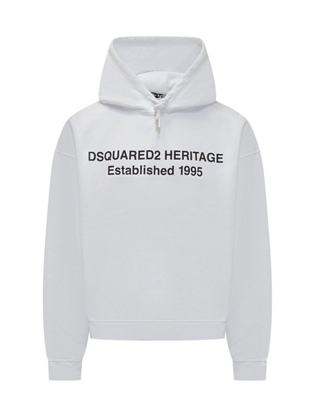 White Graphic Hoodie-image-7