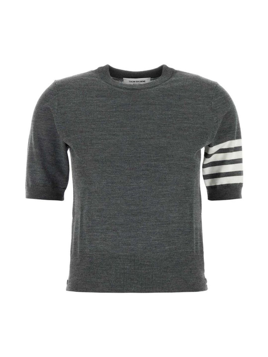 thom browne Dark Grey Wool Blend Sweater-picture-10