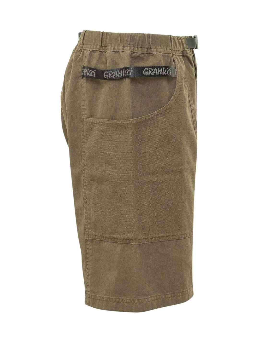 Dark Green Solid Shorts-image-1