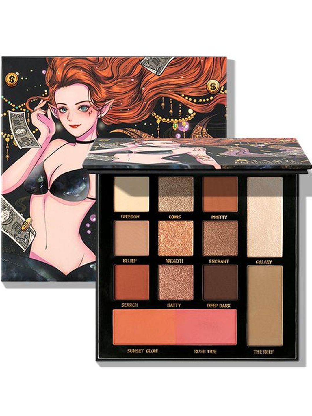 gleam soul Premium Eyeshadow Palette - 200 g - Pretty-Enchant-Deep Dark-Rush Tide-picture-47