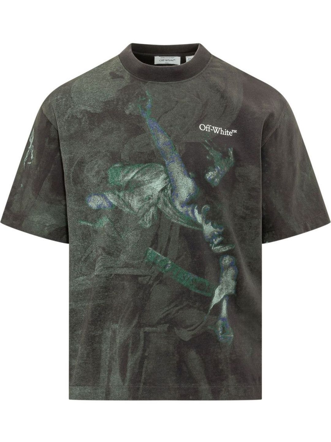 off-white Black Crew Neck T-Shirt-picture-46