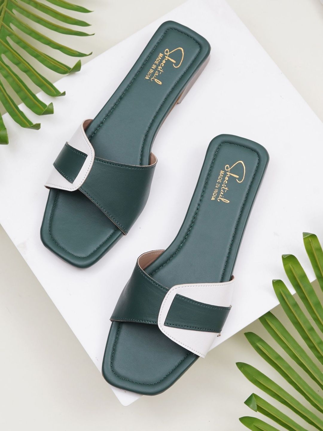Shoestail Women Colourblocked Open Toe Flats-image-19