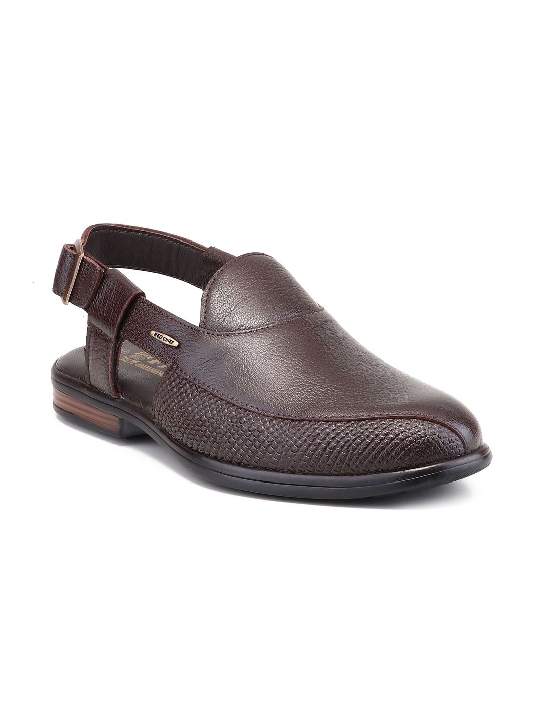 Red Chief Men Textured Leather Loafers-image-43