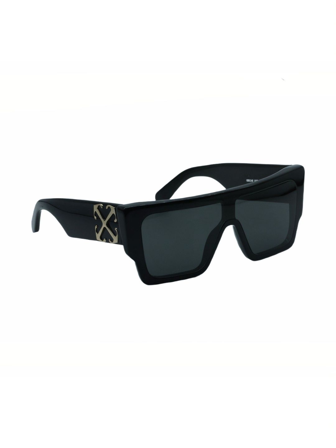 Off-White Men Grey Lens & Black Oversized Sunglasses with UV Protected Lens-image-41