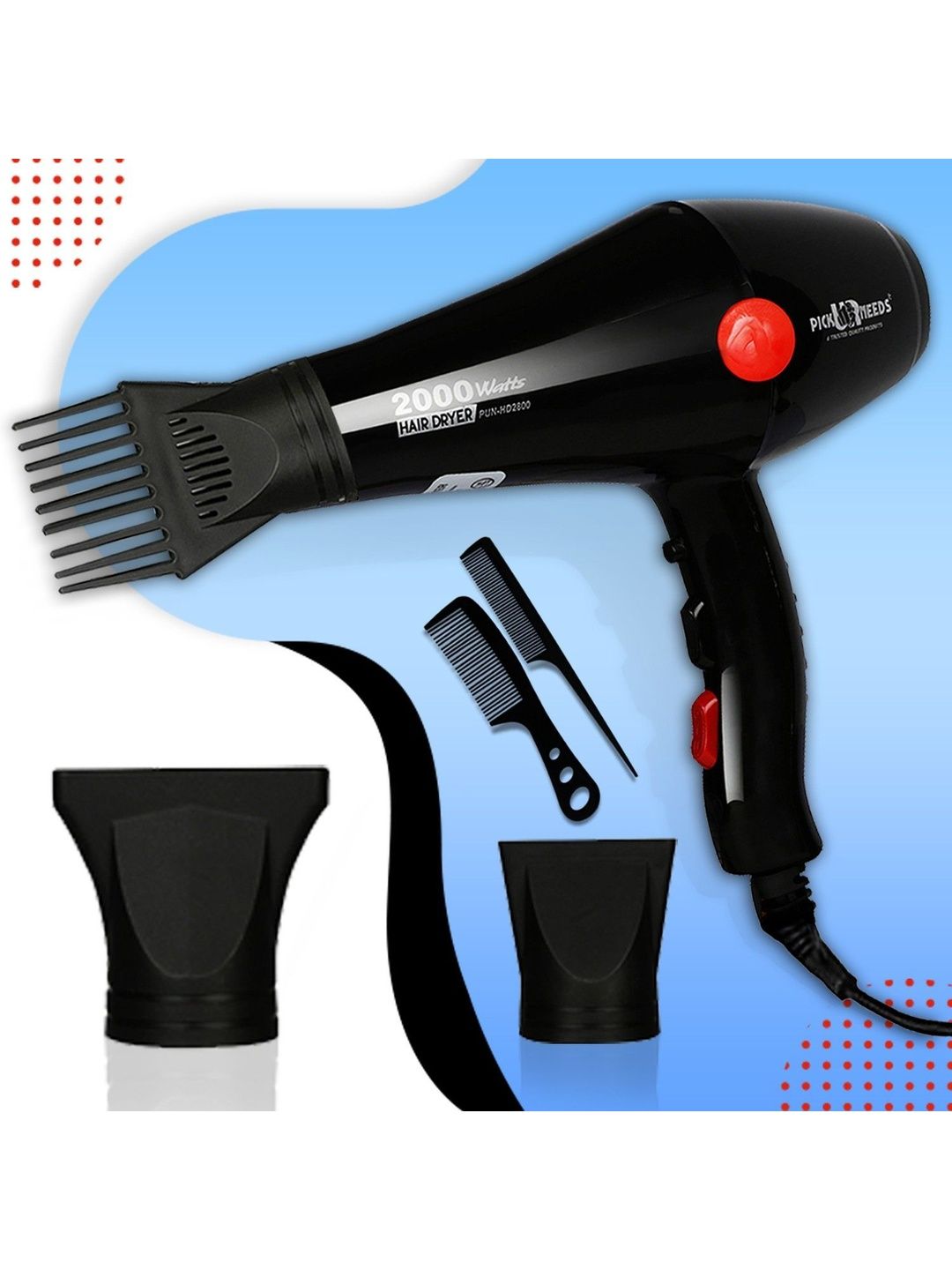 Pick Ur Needs High Quality Salon Grade Professional Hair Dryer - 2000W-image-15