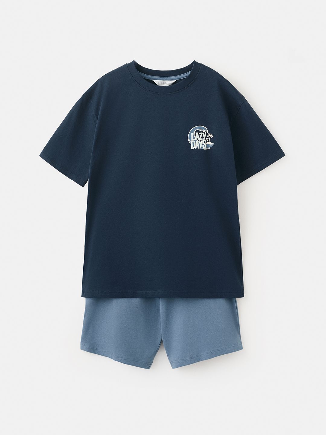 Mango Kids Boys Typography Printed Night suit-picture-20