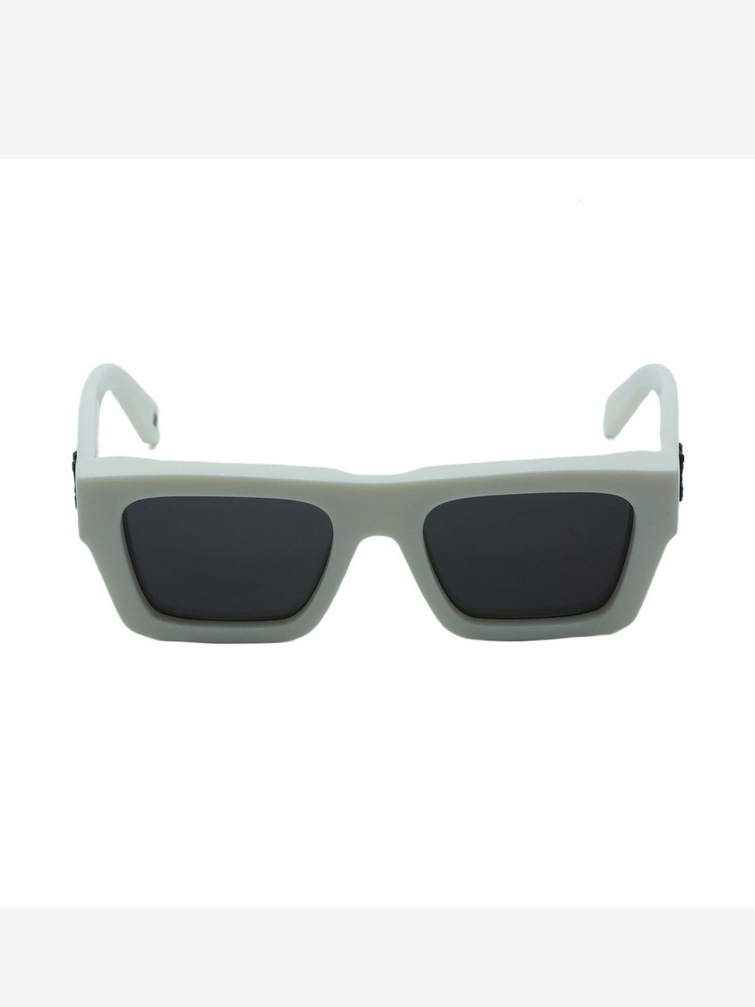 Off-White Unisex Grey UV Protected Lens & White Square Sunglasses with-picture-12