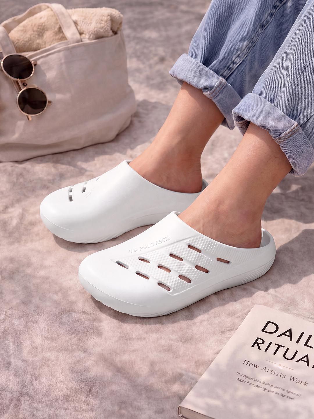 U.S. Polo Assn. Kitz Casual White Eva Clogs-picture-40