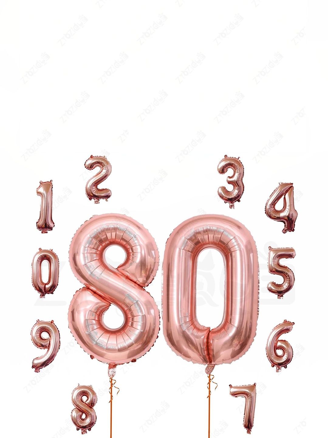 ZYOZI 2-Pcs 80 Number Party Celebration Foil Balloons-picture-17