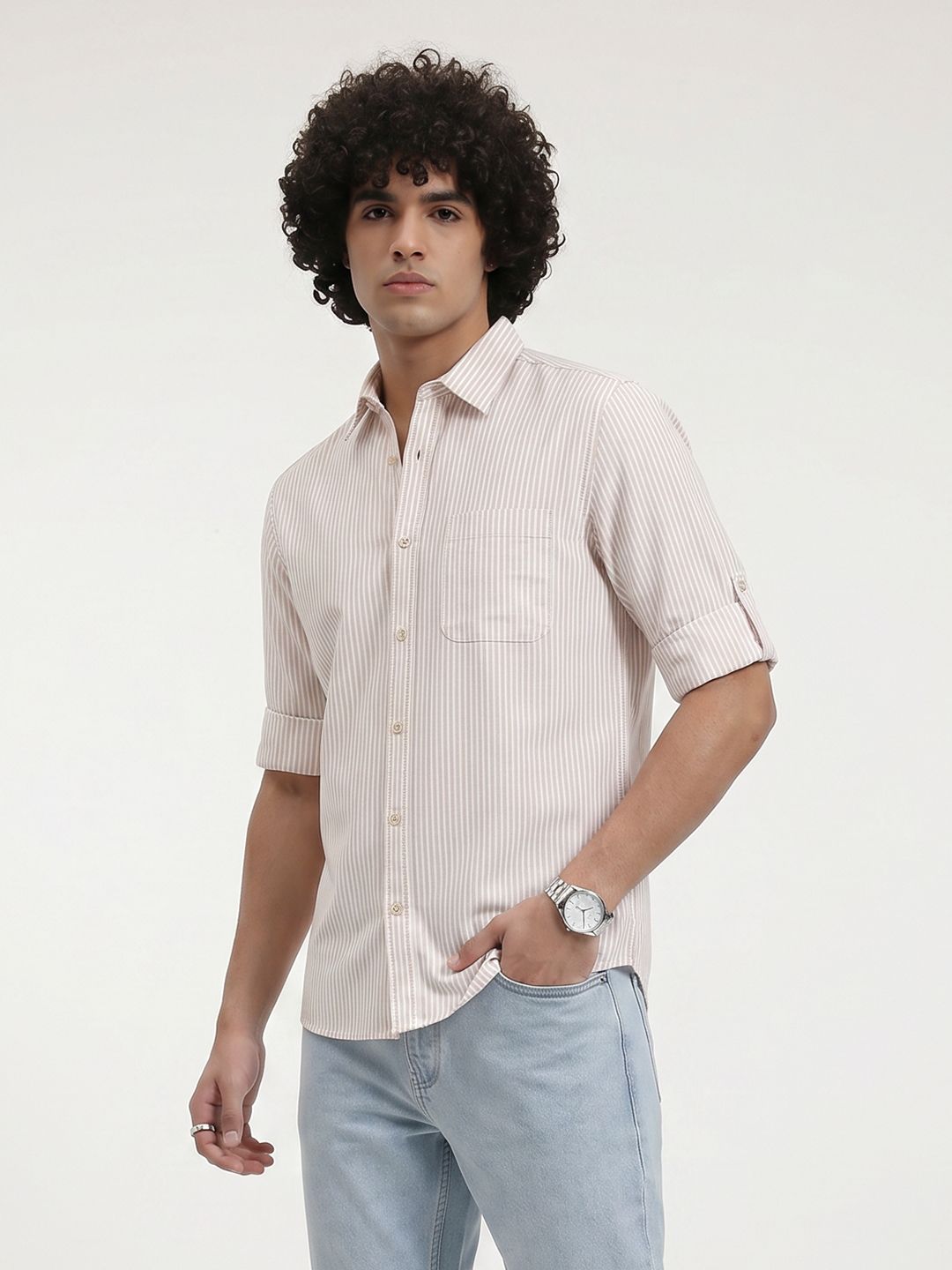 The Roadster Life Co. Vertical Striped Casual Shirt-picture-52
