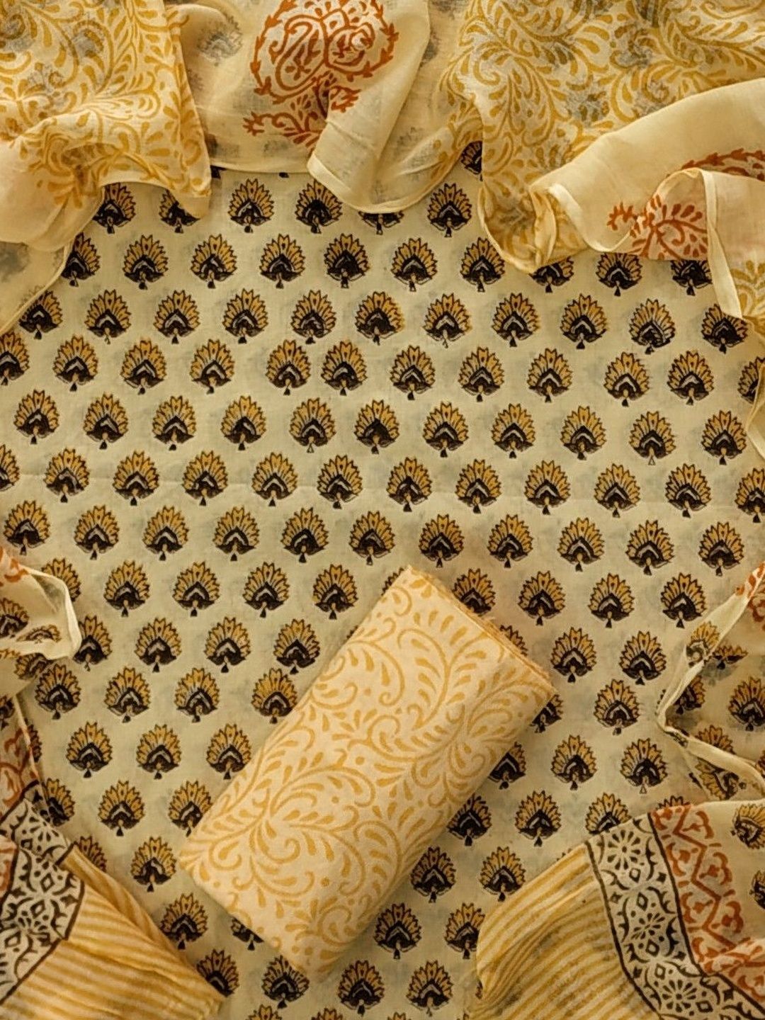 Khatri Creations Printed Pure Cotton Unstitched Dress Material-picture-24