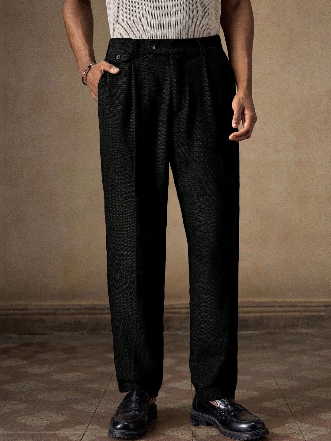 Moda Rapido Men Pleated Trousers-picture-28
