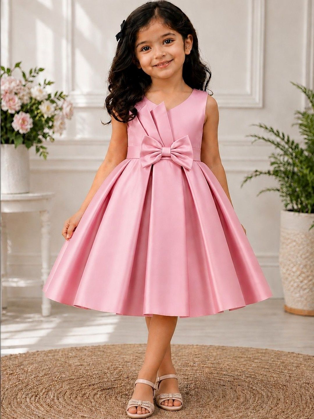 Tejam Satin Fit & Flare Dress-picture-43