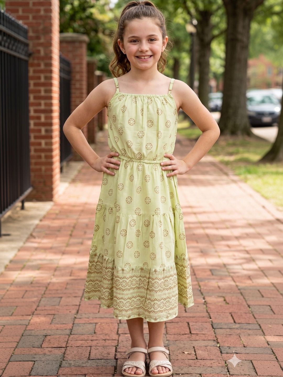 BAESD Floral Print Ruffled Fit & Flare Midi Dress-picture-51