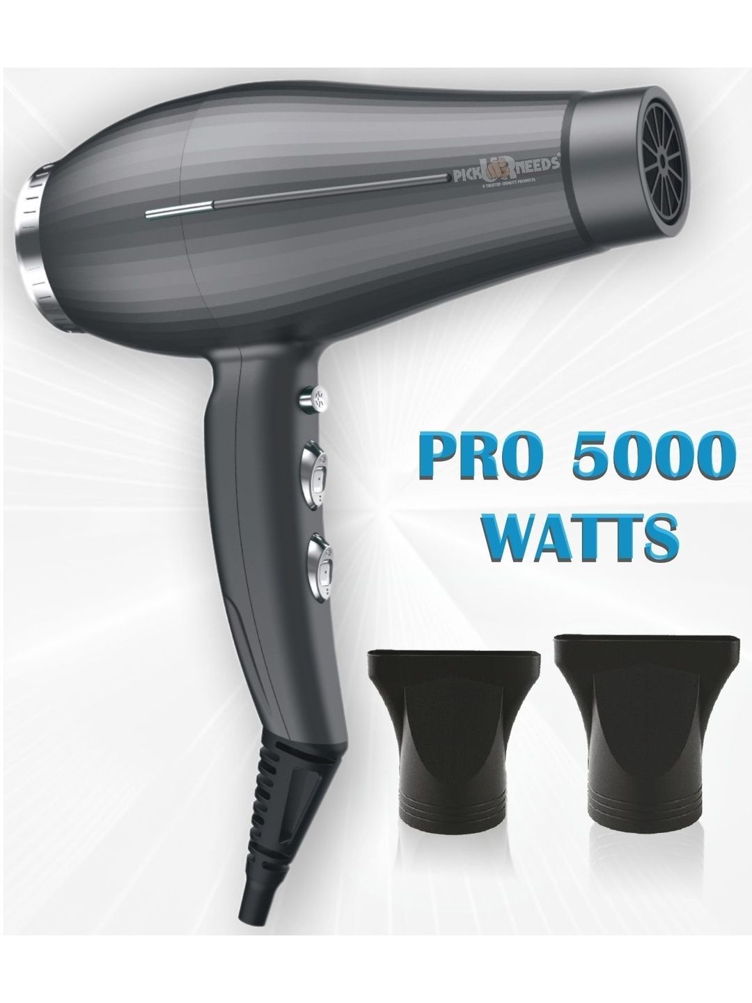 Pick Ur Needs 5000W Hair Dryer With 3 Temperature - P-HD-8817-GY-image-35