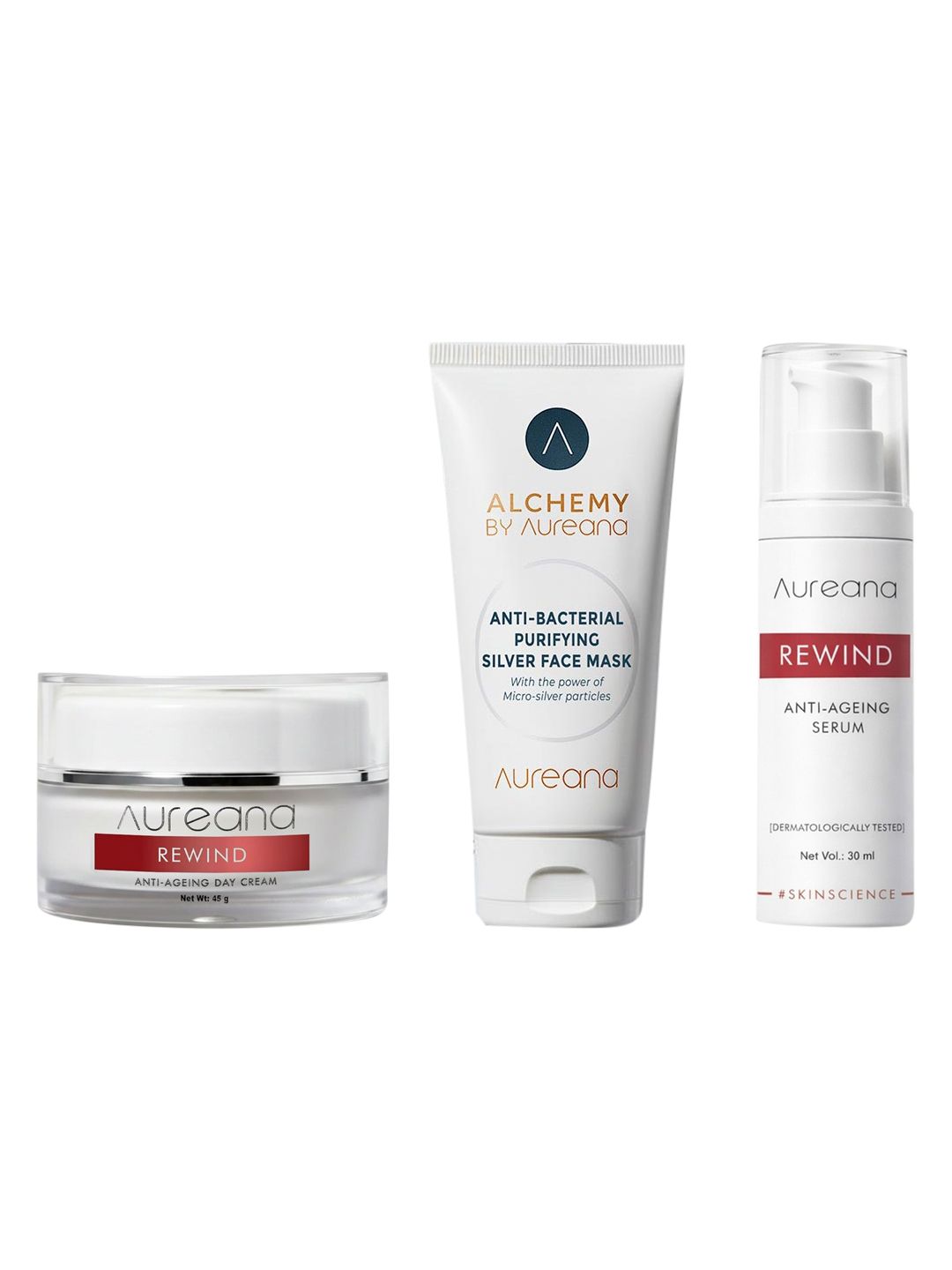 Aureana Women Set of 3 Day Cream Face Mask and Serum-image-2