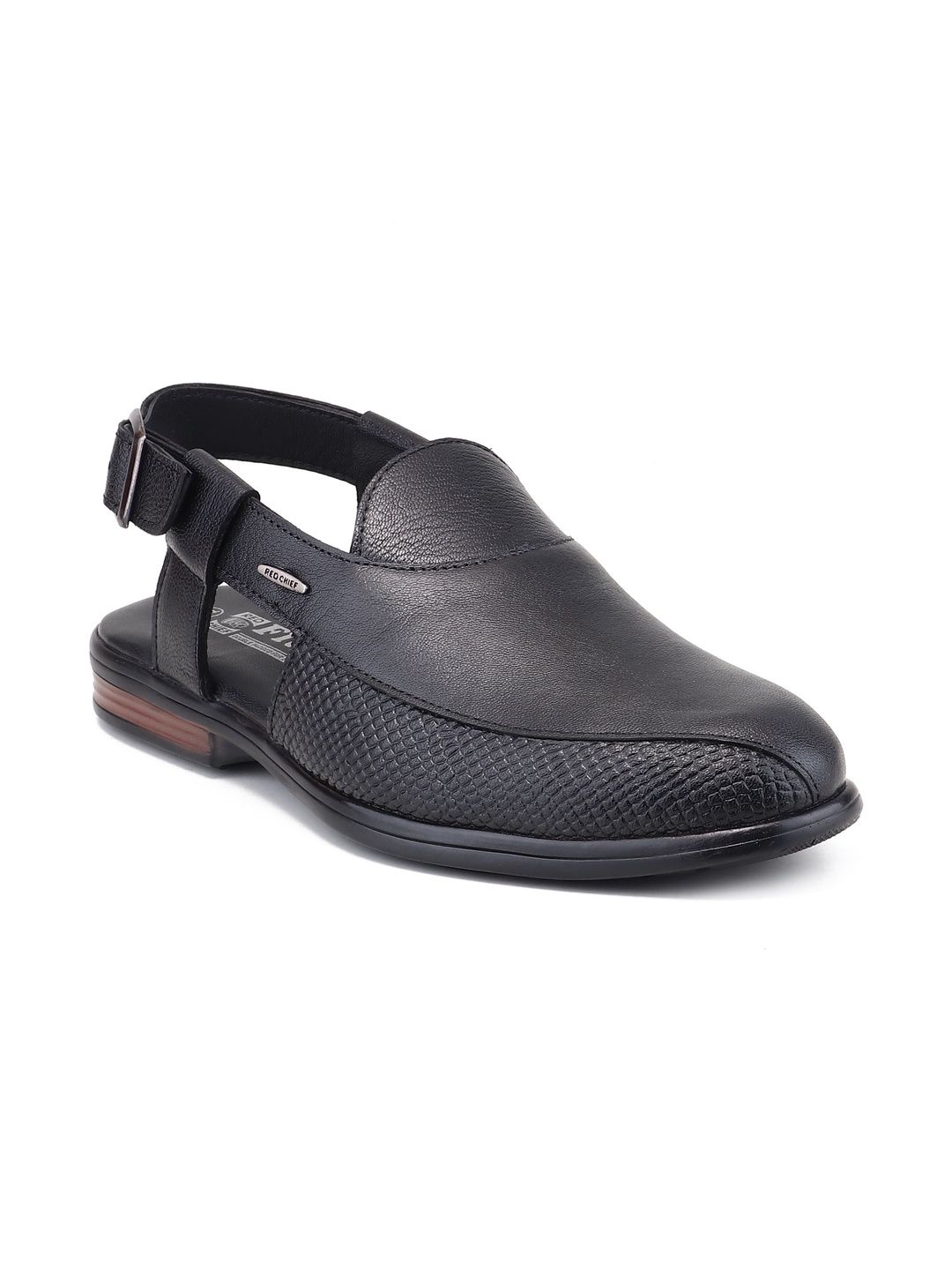 Red Chief Men Textured Leather Mules-picture-41