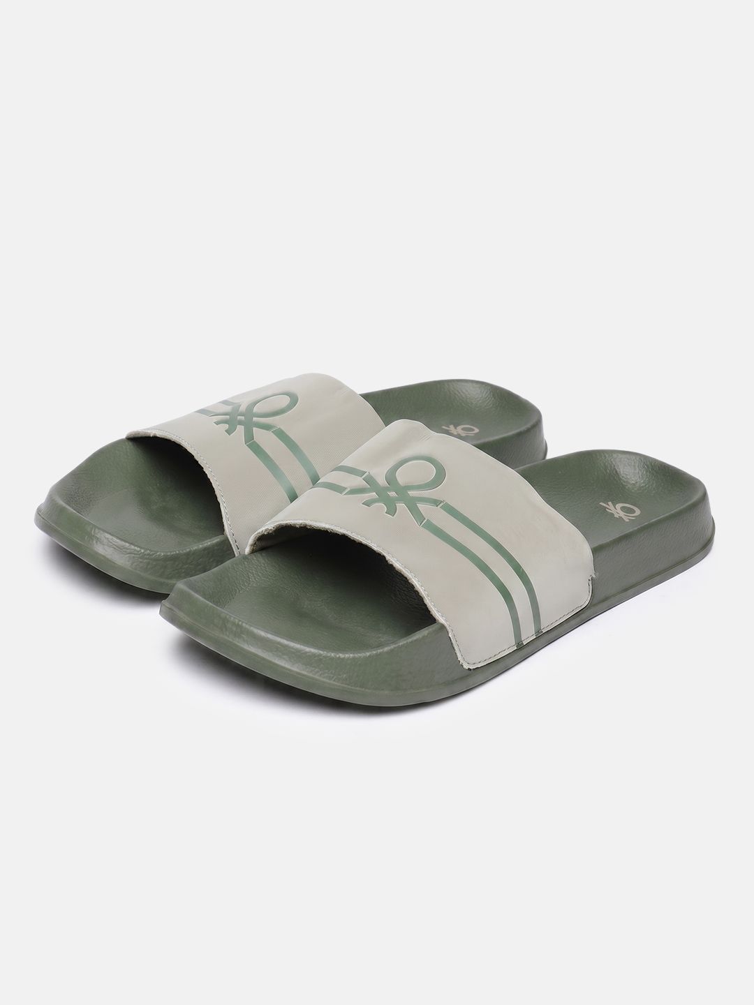 United Colors of Benetton Men Brand Logo Printed Sliders-picture-35
