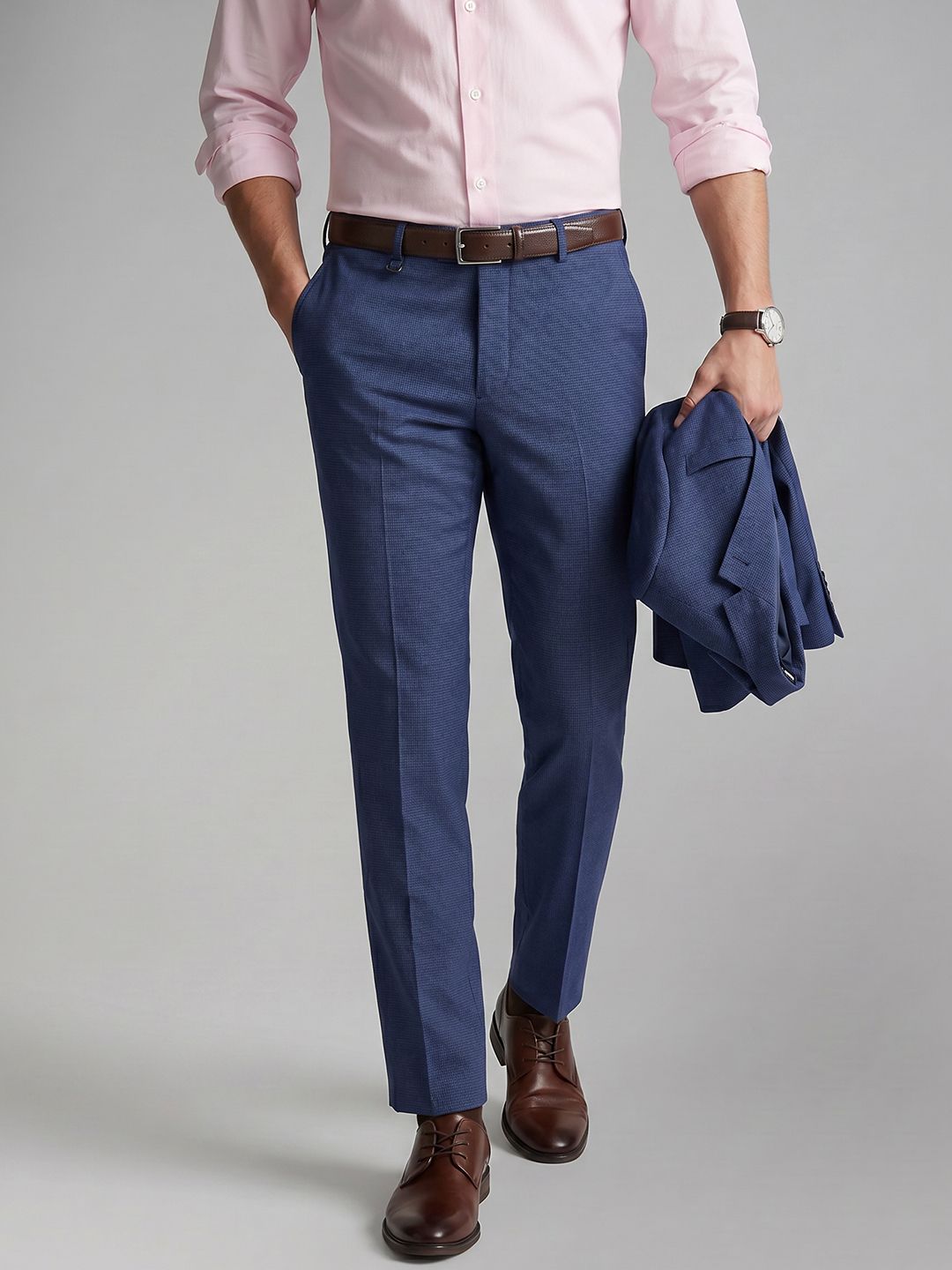 Van Heusen Men Slim Fit Formal Trousers-picture-42