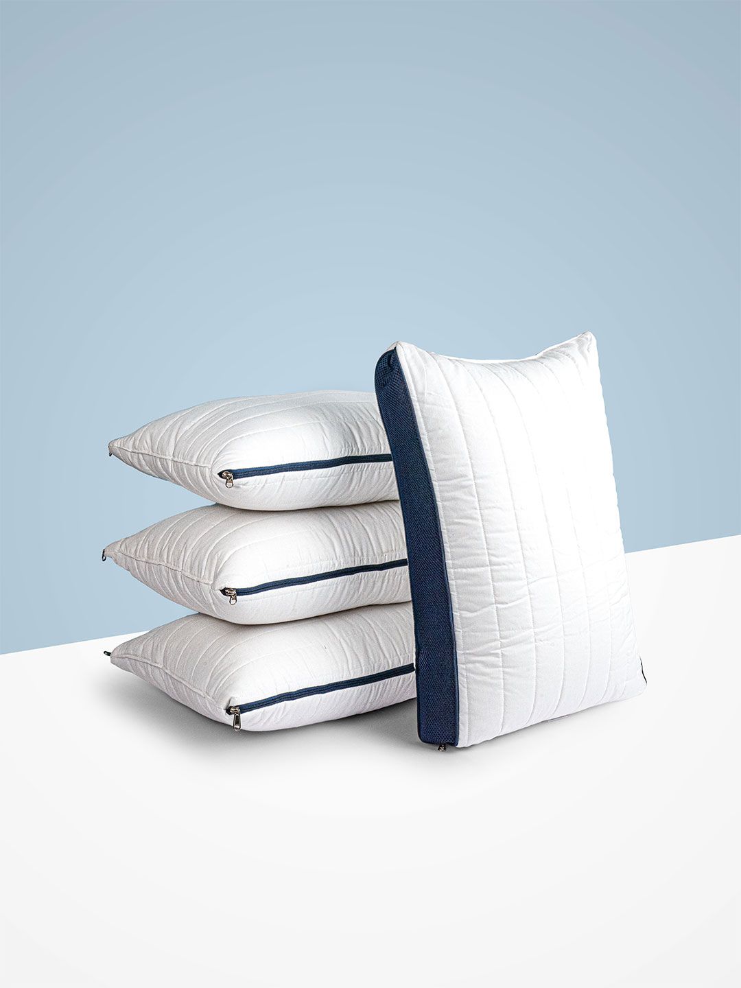 Sleepstore Granules White Quilted 4 Pcs Adjustable Comfort Pillow 27 X 18 Inches-picture-17