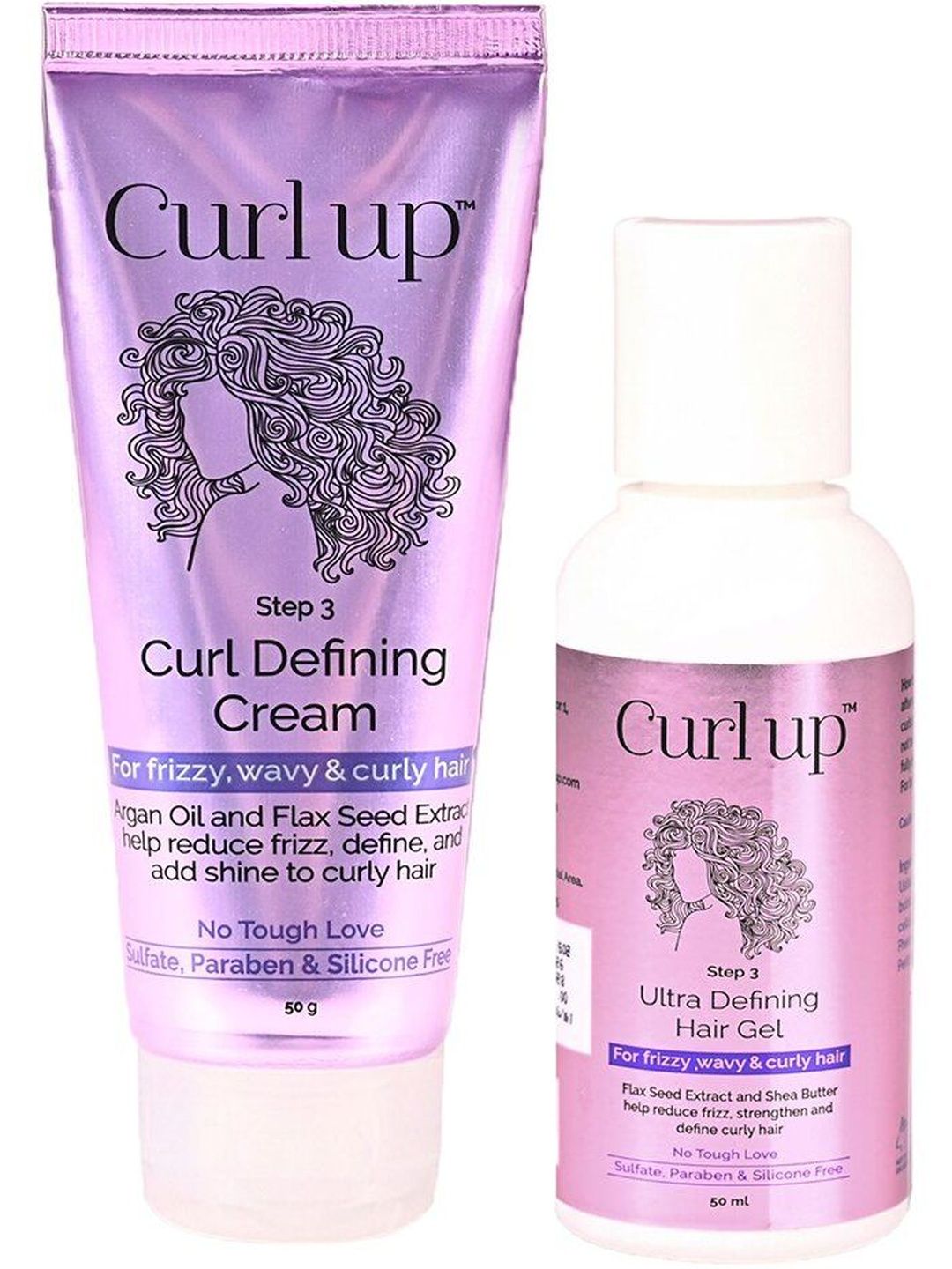 Curl up Curl Defining Cream 50 g & Ultra Defining Hair Gel - 50 ml-image-2