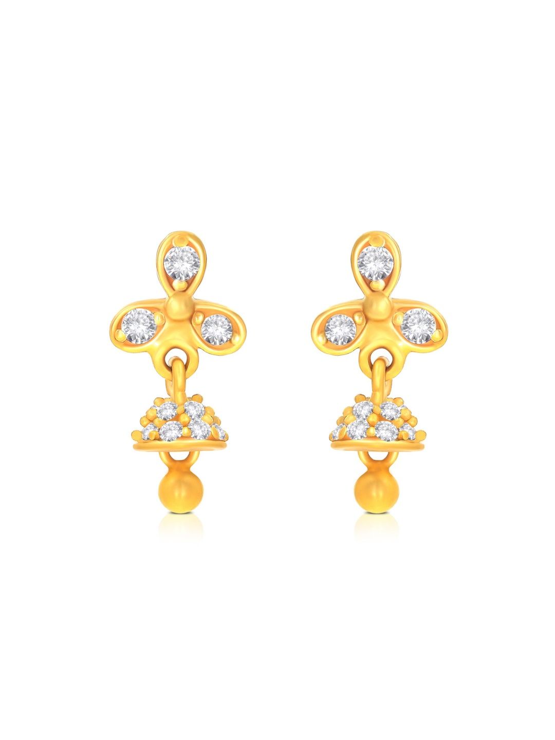 BHIMA Jewels 22K BIS Hallmark Mini Bloom Jhumkha Drops for Kids-picture-50