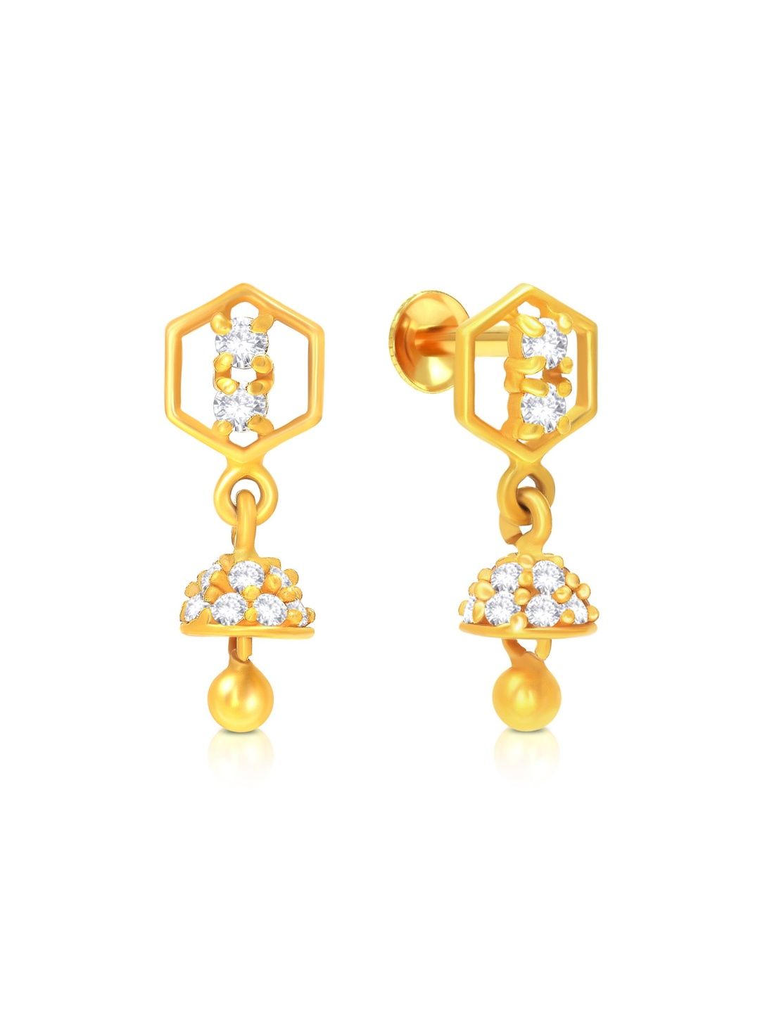 BHIMA Jewels 22K BIS Hallmark Twinkle Tassel Drops for Kids-picture-11