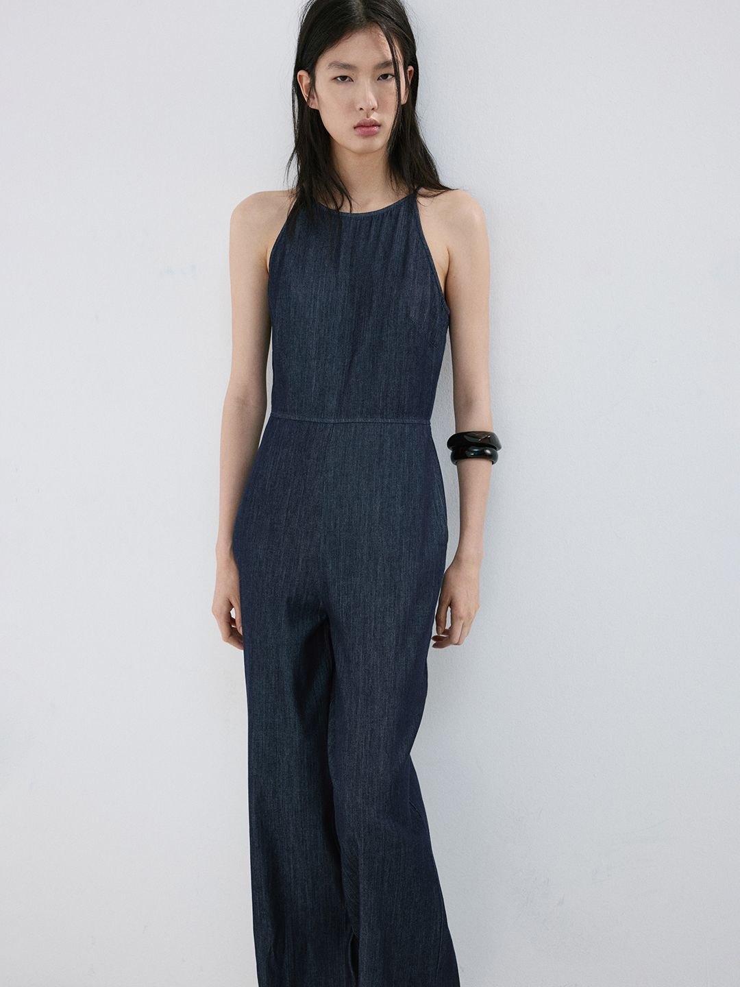 MANGO Halter Neck Basic Jumpsuit-picture-14