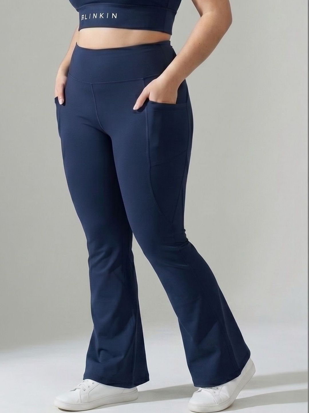 Blinkin High-Rise Training or Gym Ankle Length Tights