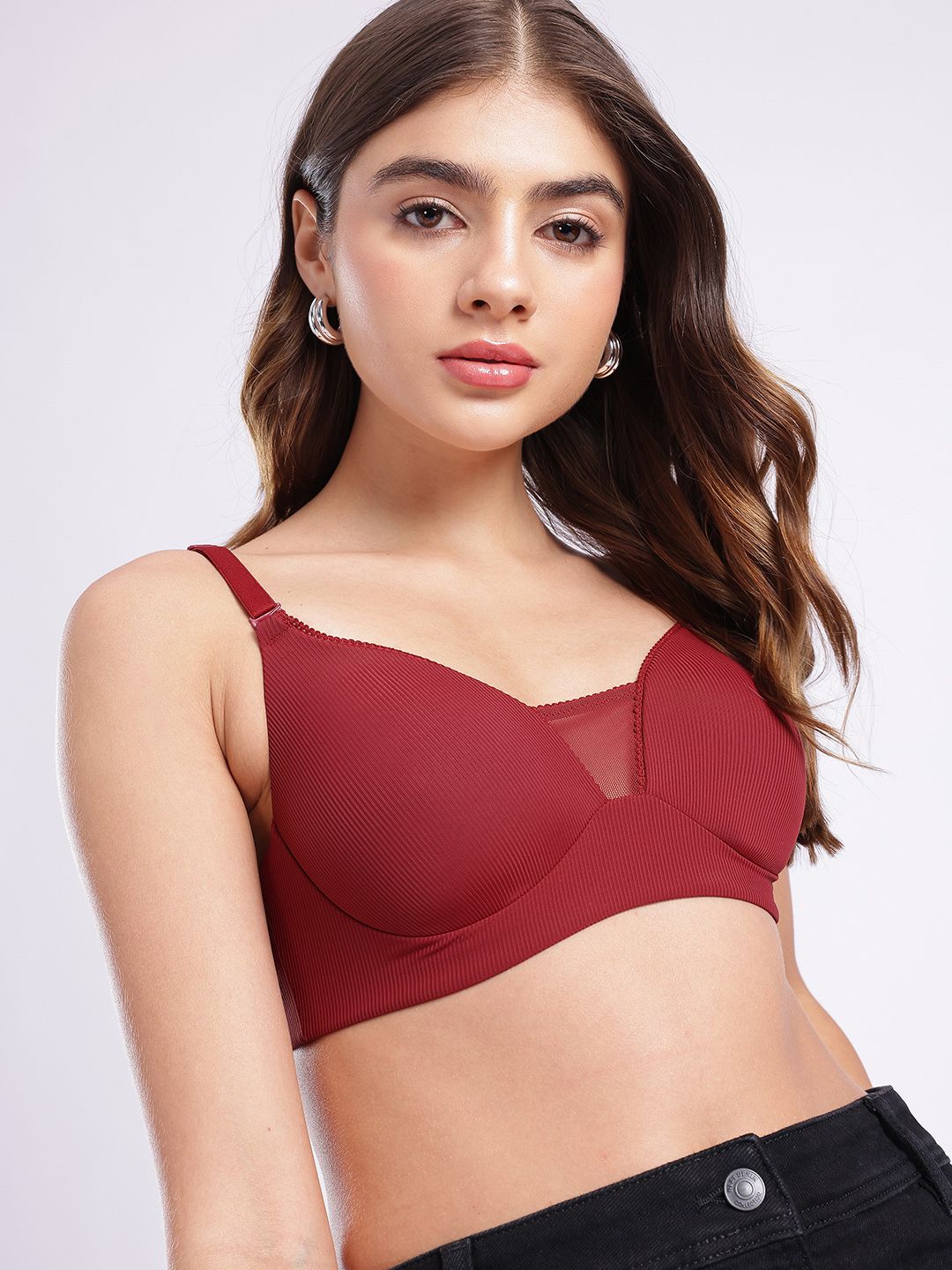 glitchez Self-Striped Bra - Medium Coverage Lightly Padded-picture-13