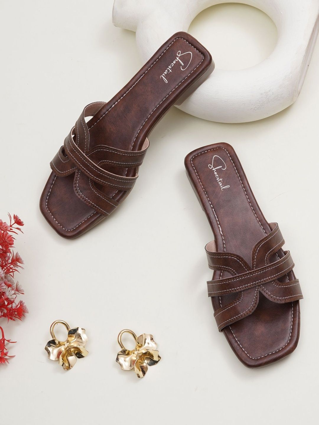 Shoestail Women Open Toe Flats-image-20