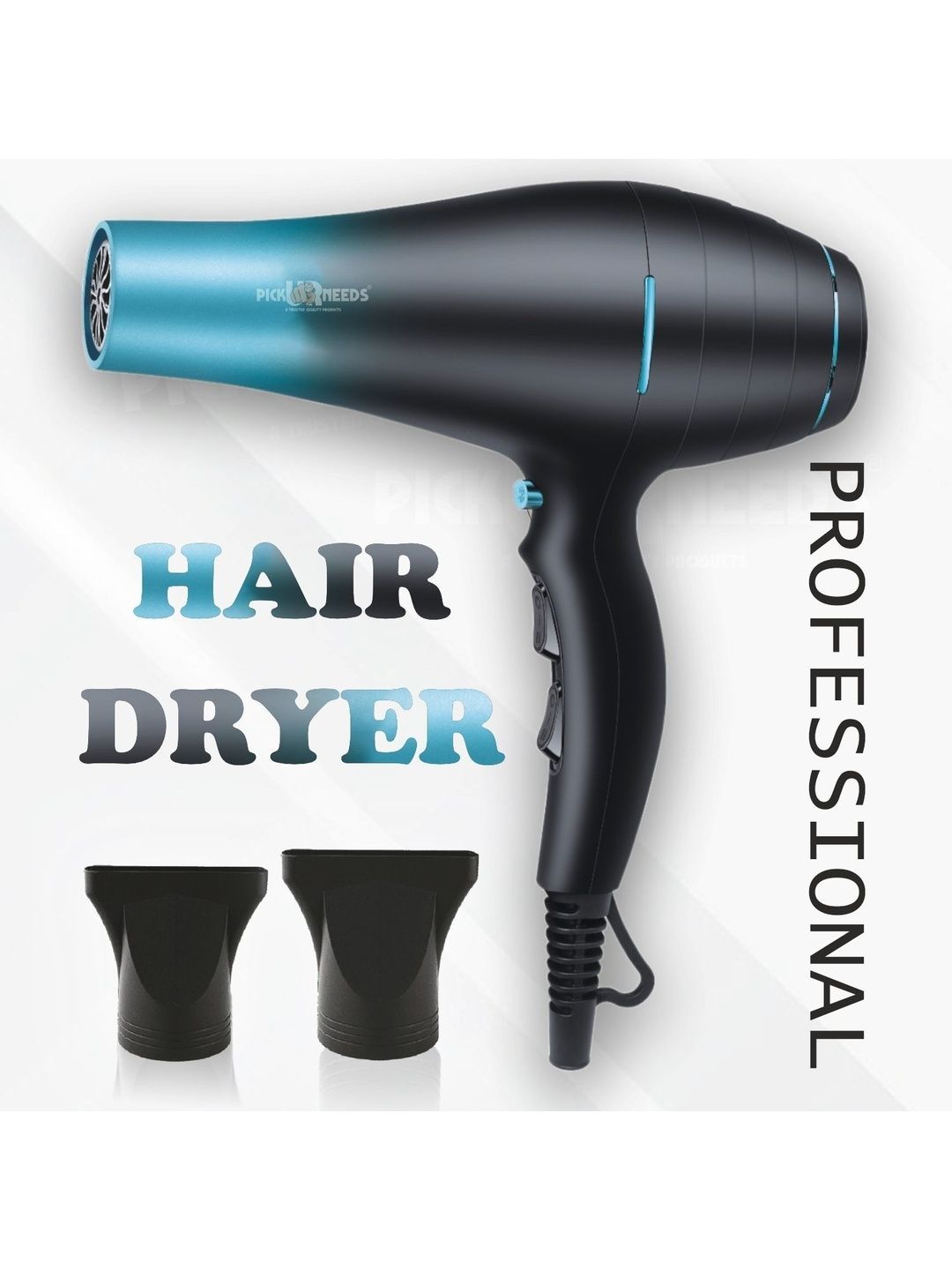 Pick Ur Needs 5000W Hair Dryer With 3 Temperature - P-HD-8813-image-36