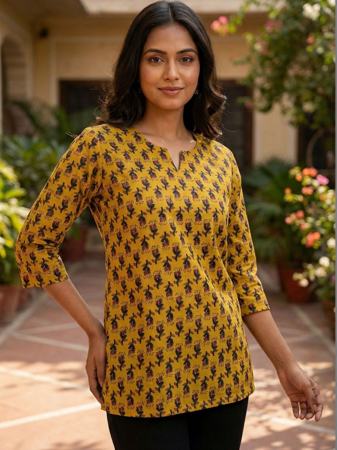 JANKHANA Pack Of 2 Floral Printed Kurti-picture-29