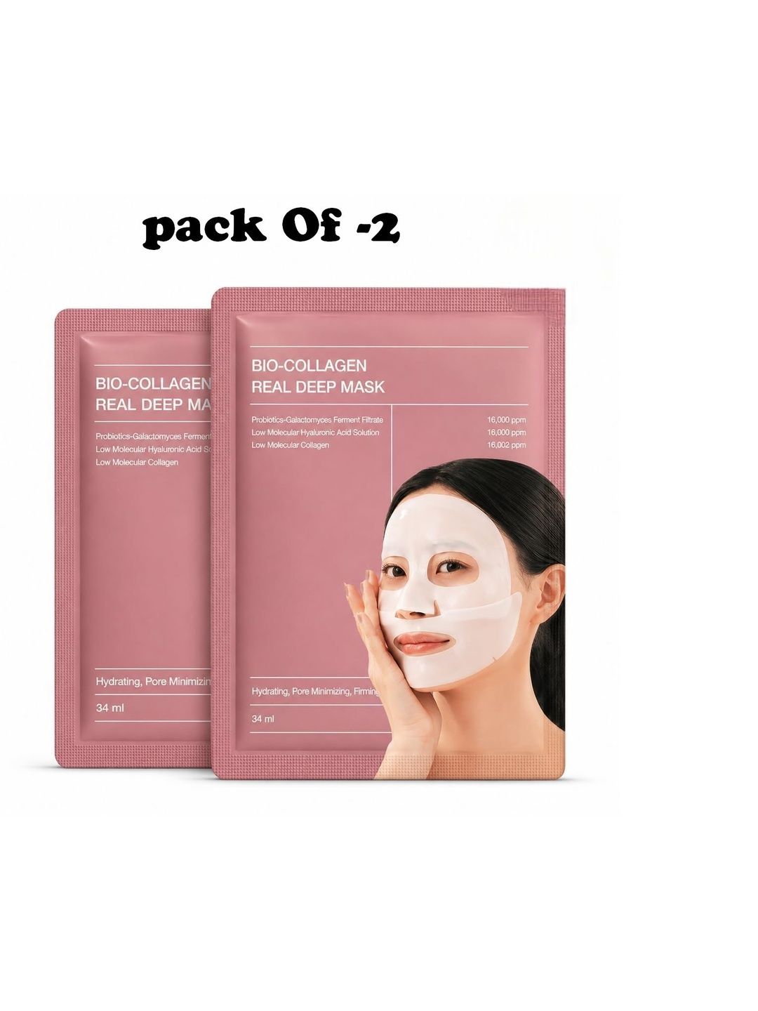 meswarn Set Of 2 Bio Collagen Real Deep Sheet Mask - 34 ml Each-picture-22