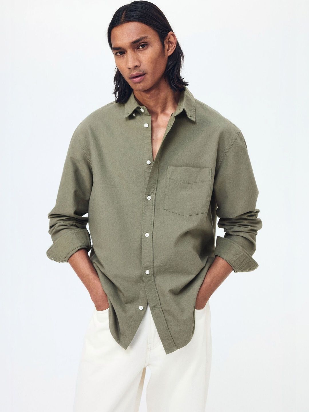 H&M Regular Fit Oxford Shirt-picture-36