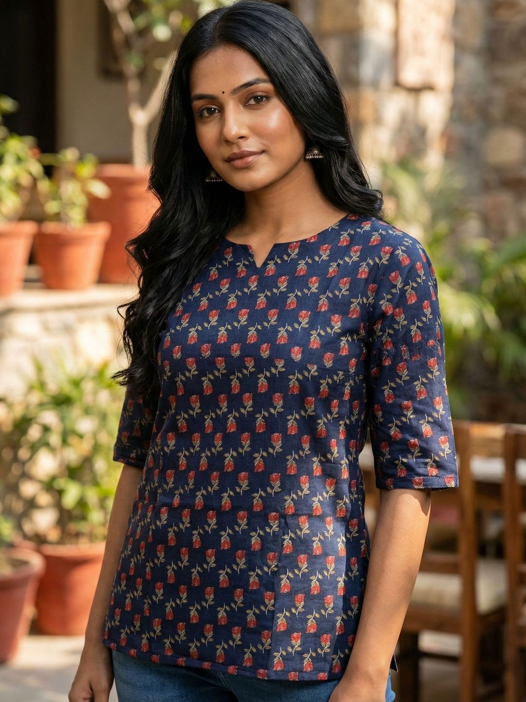 JANKHANA Floral Printed Kurti-picture-14
