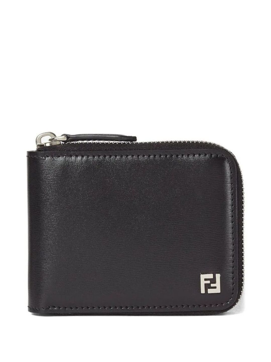 Black Solid Zip Wallet-image-44