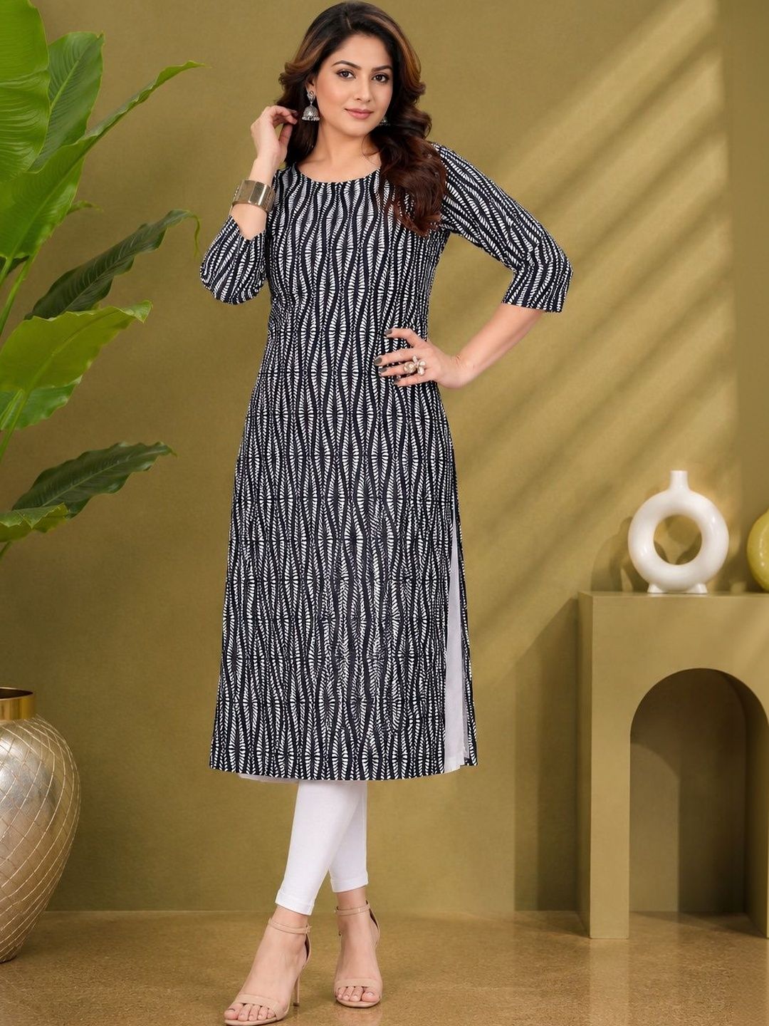 JANKHANA Women Printed Crepe Kurta-picture-39