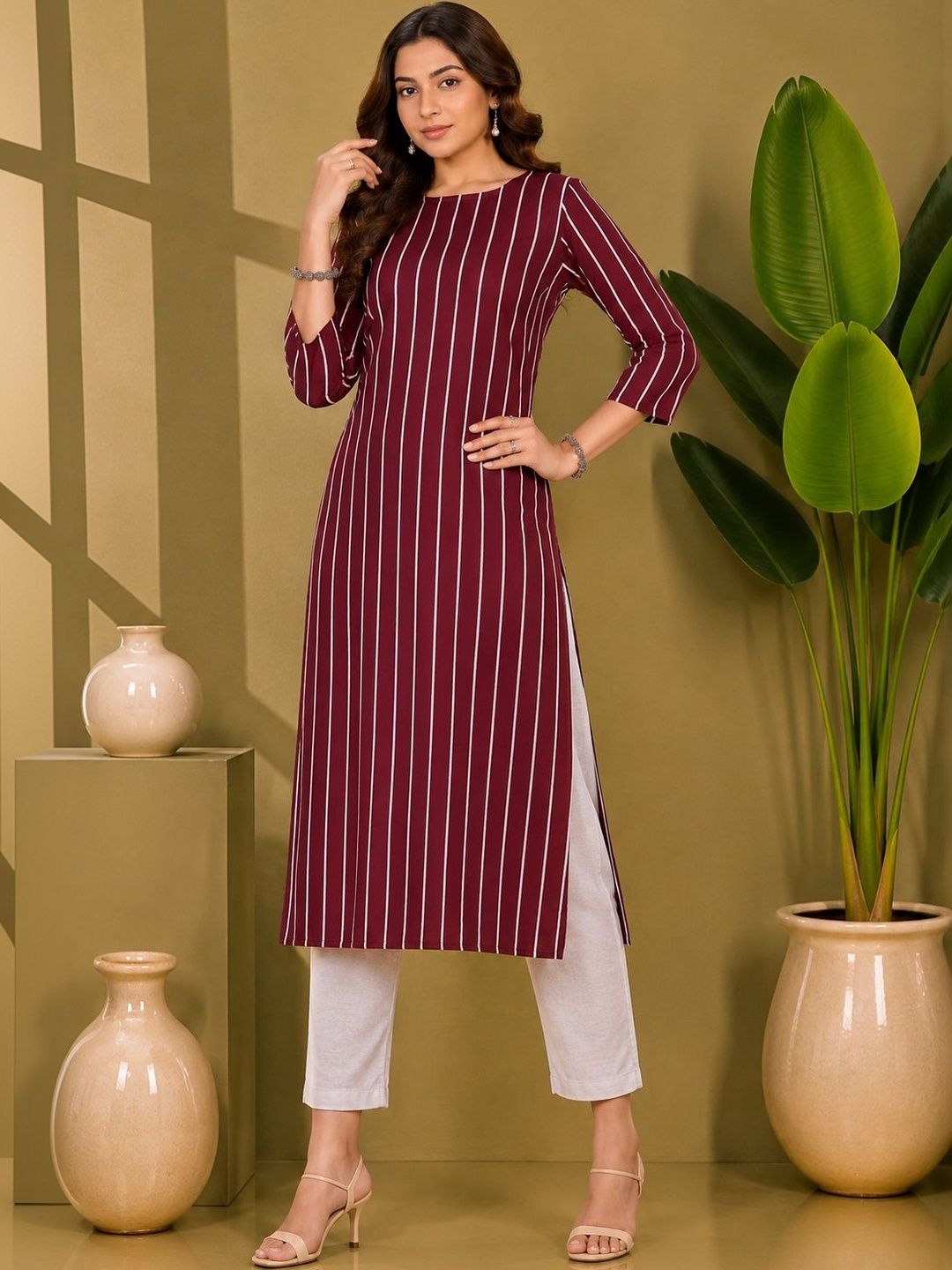 JANKHANA Women Printed Crepe Kurta-picture-6